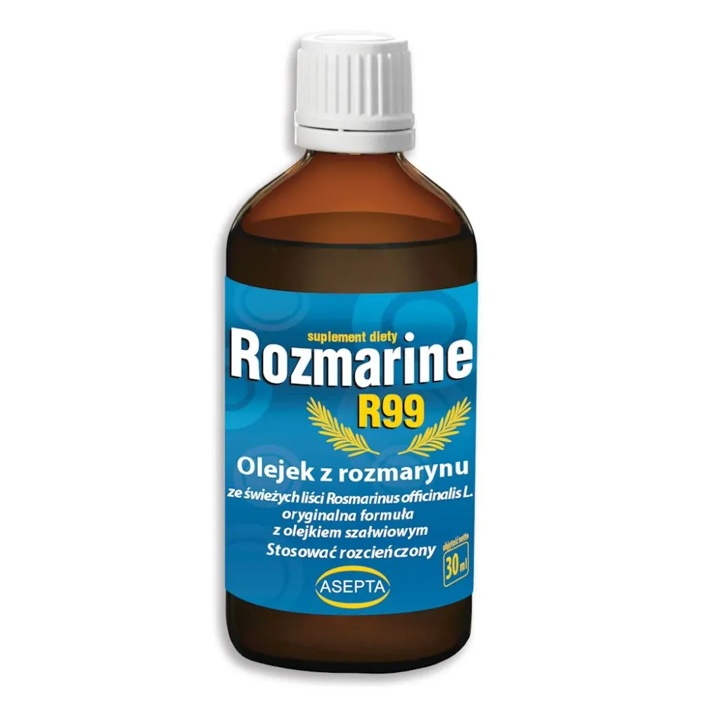 Rosmariini r99 30ml - rosmariniöljy + salvianöljy ASEPTA
