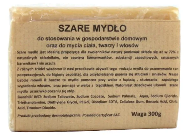 Savon gris 300 g vartalon ja hiusten pesuun CARMEN