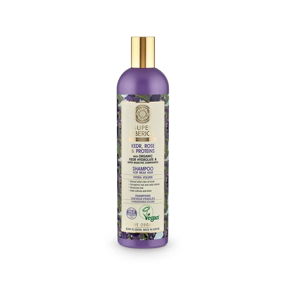 Shampoo hiusille heikentyneille, kosteutus ja tilavuus 400 ml