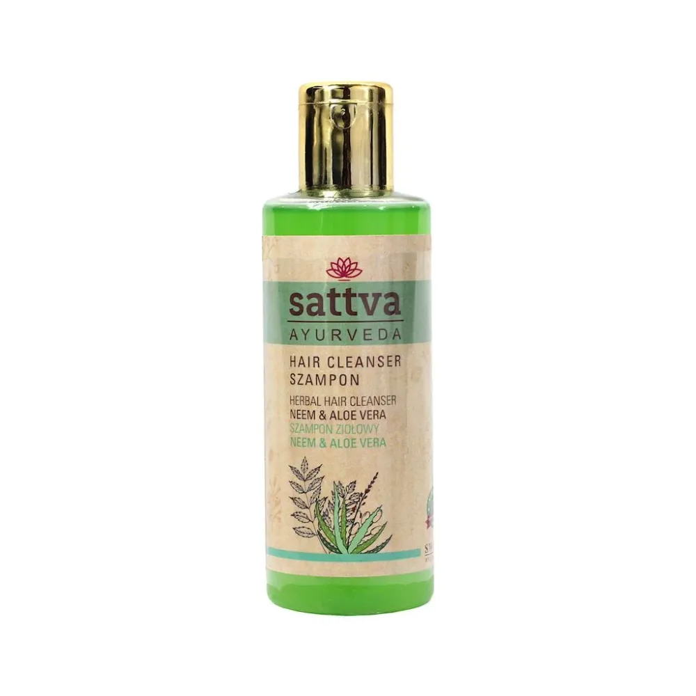 Shampoo kasviaineilla NEEM & ALOES 210 ml - SATTVA