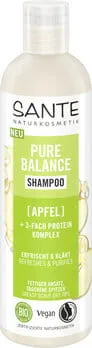SHAMPOO NORMAALILLE ERITTÄ RASVOITTUVALLE HIUKSELLE - OMENA- JA PROTEIINIKOMPLEKSI ECO 250 ml - SANTE
