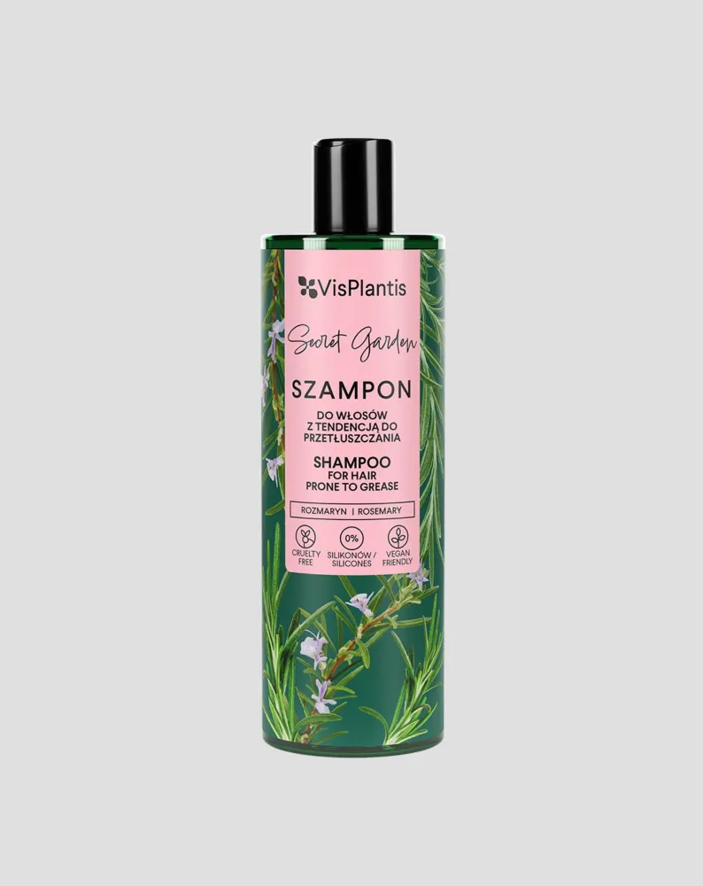 Shampoo rasvoittuville hiuksille rosmariiniuutteella Vis Plantis