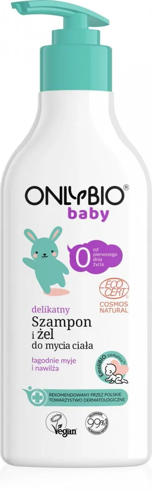 Shampoo ja suihkugeeli lapsille ensimmäisestä elinpäivästä lähtien eco 300 ml - VAIN BIO