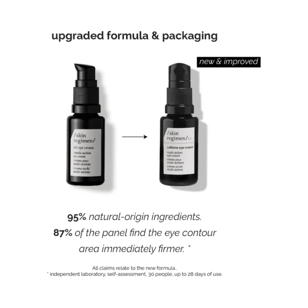 Iho -ohjelma LX -kofeiinisilmävoide Skin Regimen