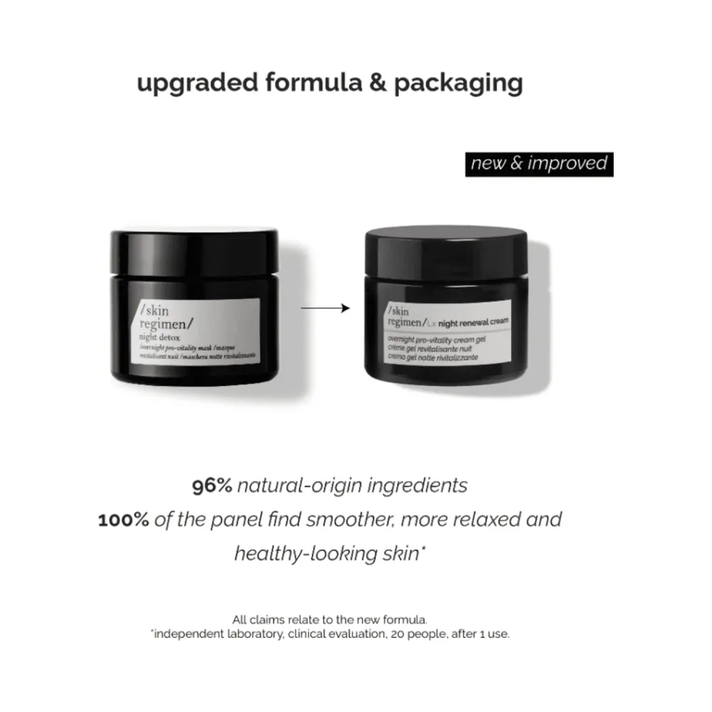 Iho -ohjelma LX Night Renewal Cream Skin Regimen