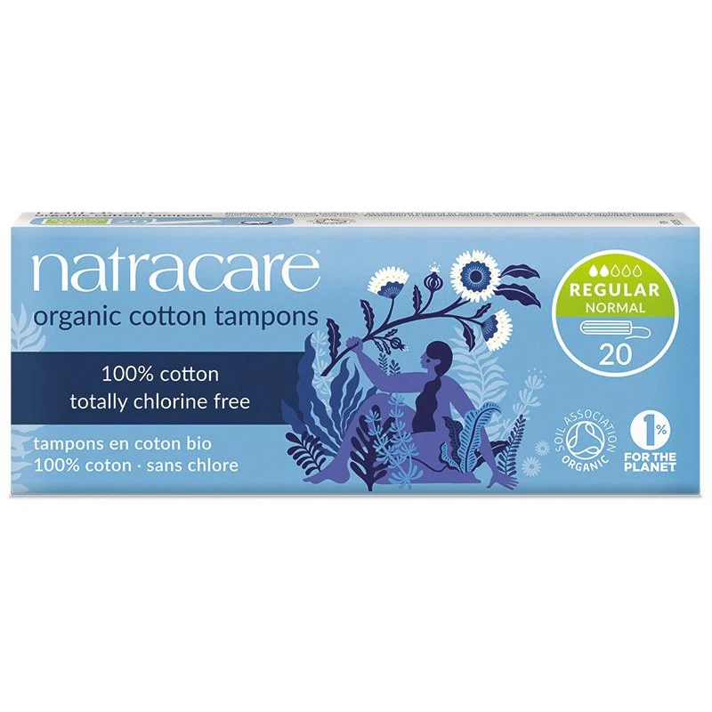 Säännölliset ekologiset hygieniatamponit 20 kpl. NATRACARE