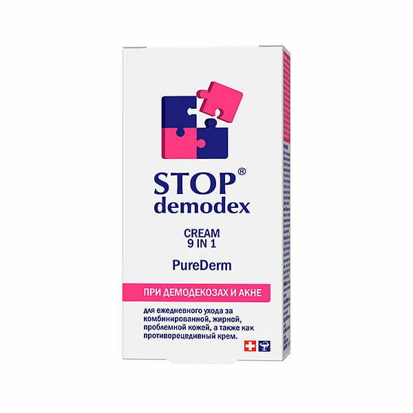 STOP DEMODEX Kasvovoide 9in1 50ml (Ukraina) GOLDEN PHARM