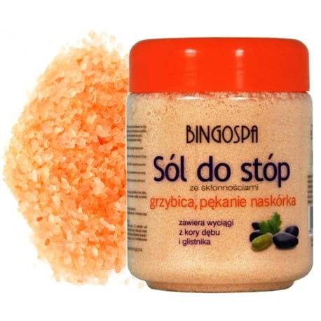 Suolaa jalkojen hoitoon, jotka ovat alttiita sienitaudeille 550g BINGOSPA
