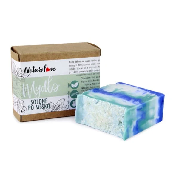 Suolainen miespuolinen saippua 90 g NATUROLOVE