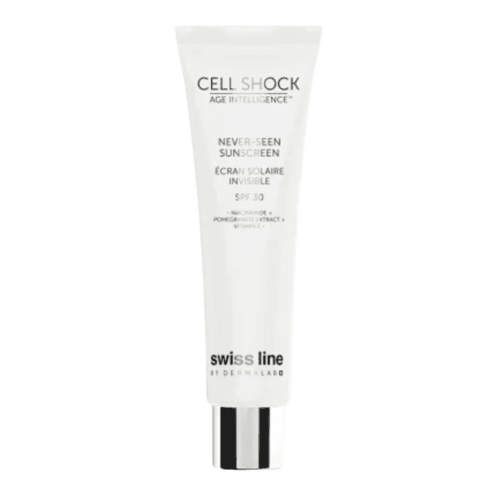 Sveitsin linja, joka ei ole nähnyt aurinkovoidetta SPF 30 Swiss Line