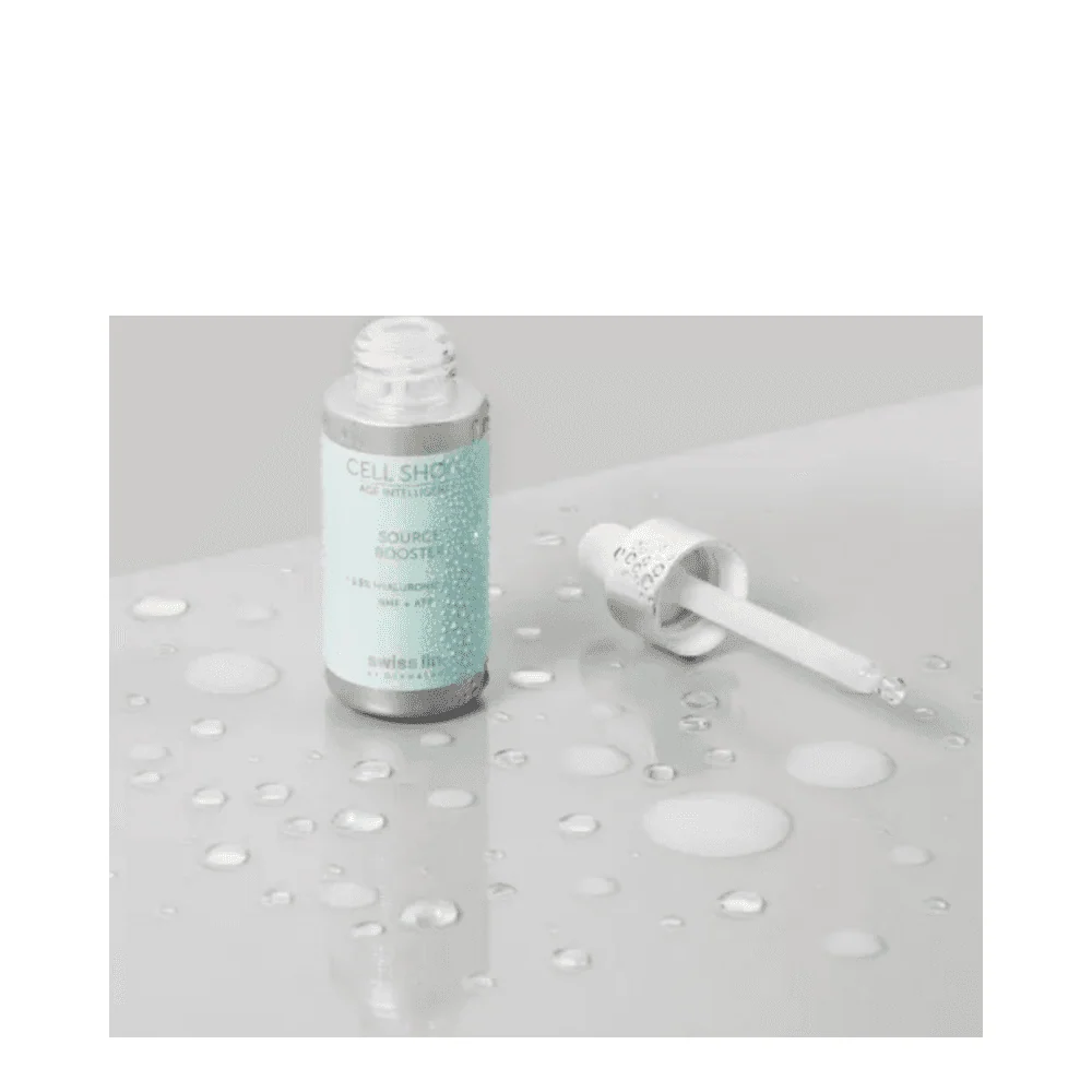 Sveitsin linjasolusokki- Lähde Booster - 1,5 % hyaluronihappo + NMF + ATP Swiss Line