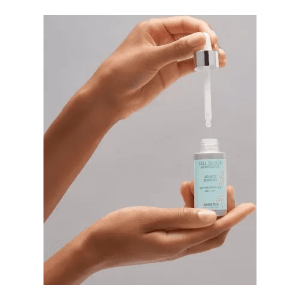 Sveitsin linjasolusokki- Lähde Booster - 1,5 % hyaluronihappo + NMF + ATP Swiss Line