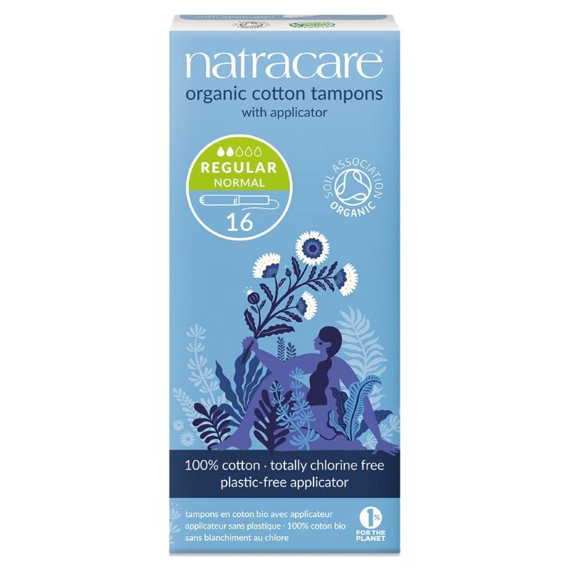 Tampons avec applicateur régulier BIO 16 kpl. NATRACARE
