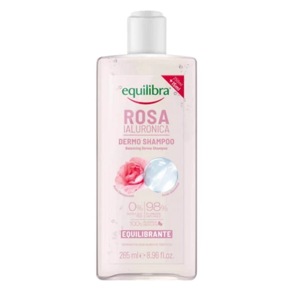 Tasapainottava ruusushampoo ja hyaluronihappo Equilibra