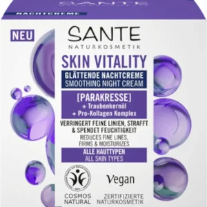TASAUTTAVA YÖIHOVOIDE PARAXISILLA, VIINIRYPÄLÄÖLJYLLÄ JA PROKOLLAGEENIKOMPLEKSILLA ECO 50 ml - SANTE