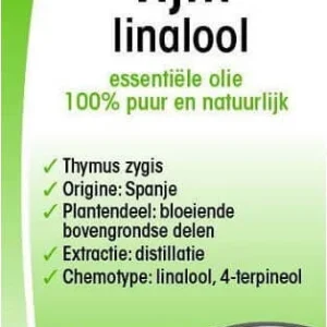Tijm Linalool eteerinen öljy (Thymus Zygis Linalol) LUOMU 10 ml - PHYSALIS