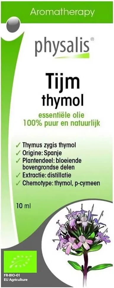 Tijm Thymol eteerinen öljy (Thymus Zygis Thymol) LUOMU 10 ml - PHYSALIS