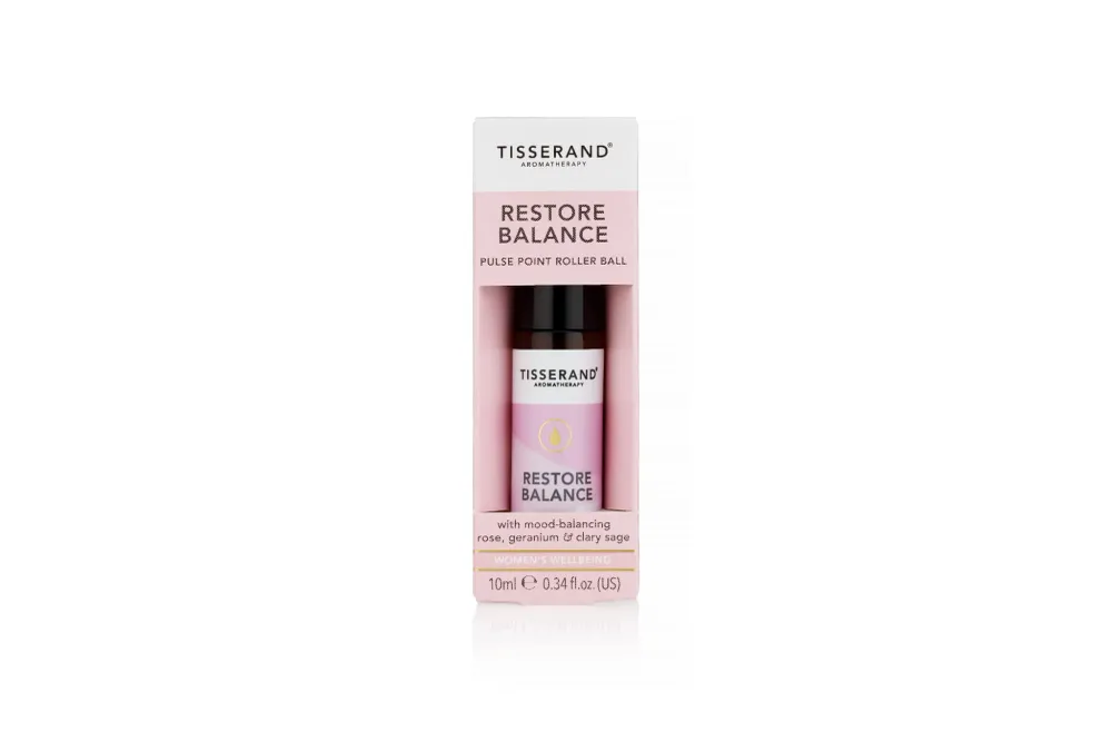 TISSERAND AROMATERAPIA Tasapainoa palauttava pulssipisteiden rullapallo (10 ml)