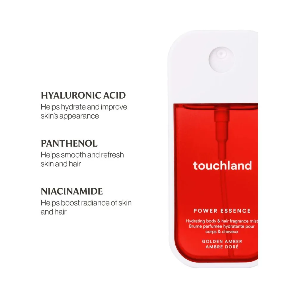 Touchland Power Essence -vartalo- ja hiustuoksu - kultainen meripihka