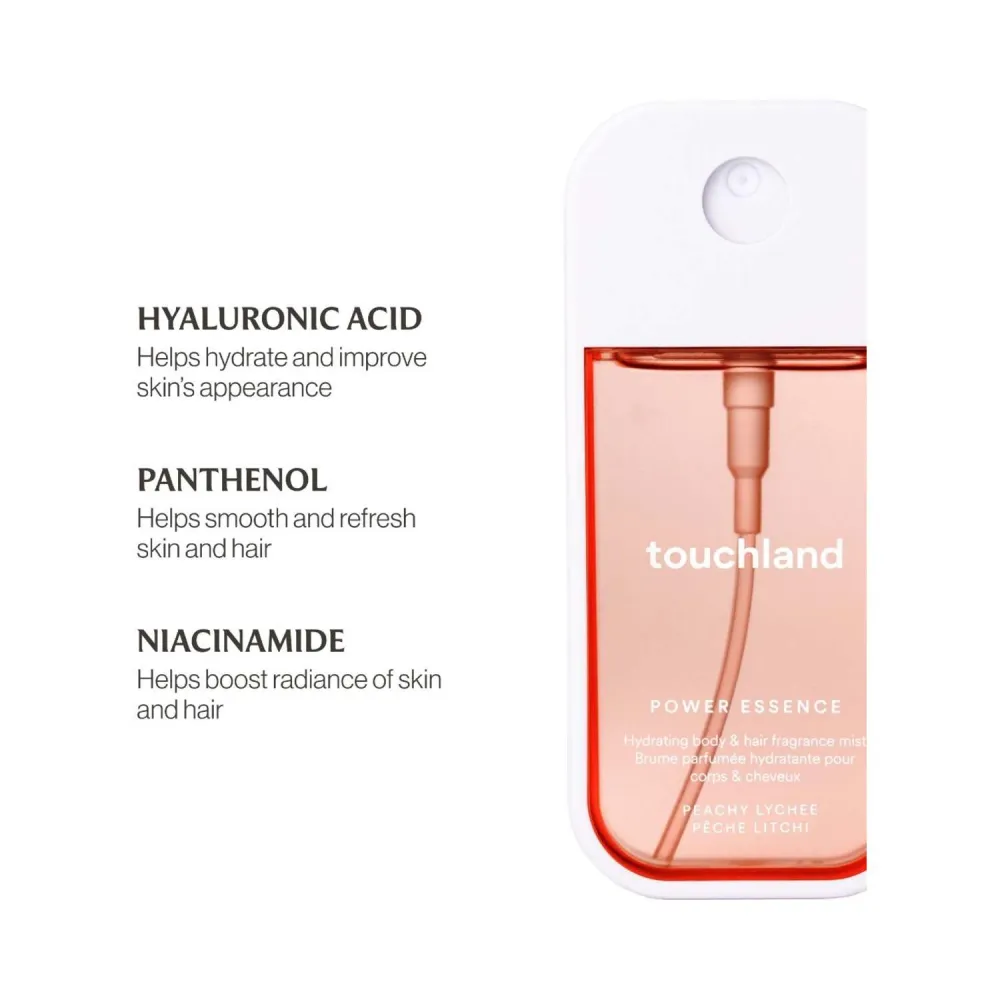 Touchland Power Essence -vartalo- ja hiustuoksu - Peachy litsi