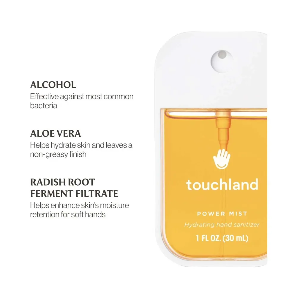 Touchland Power Mist kosteuttava käsien desinfiointiaine - Mango Passion