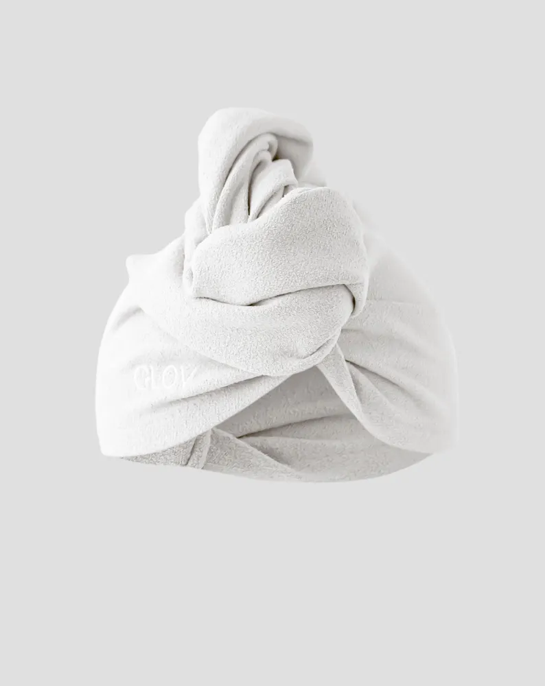 Valkoinen hiusturbaani vähentää kuivumisaikaa kaikille hiustyypeille Hair Wrap Glov