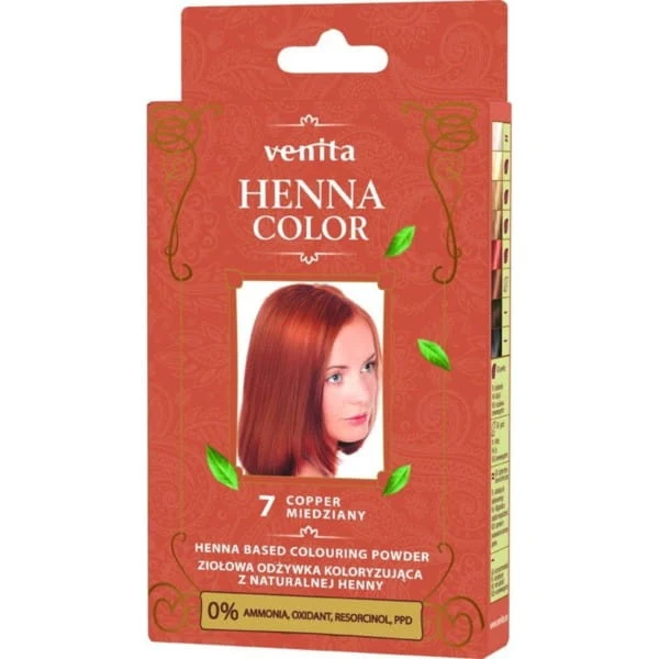Venita Henna Väri ZOK Nro 7 Kupari