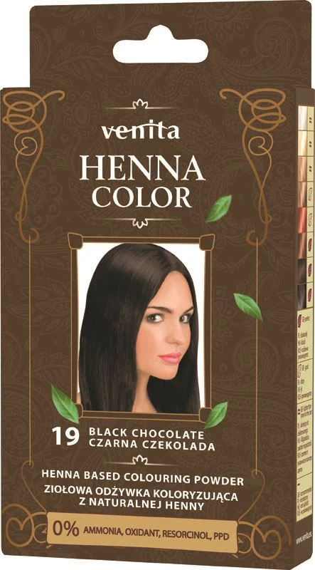 Venita Henna Väri ZOK nro 19 Musta-suklaa
