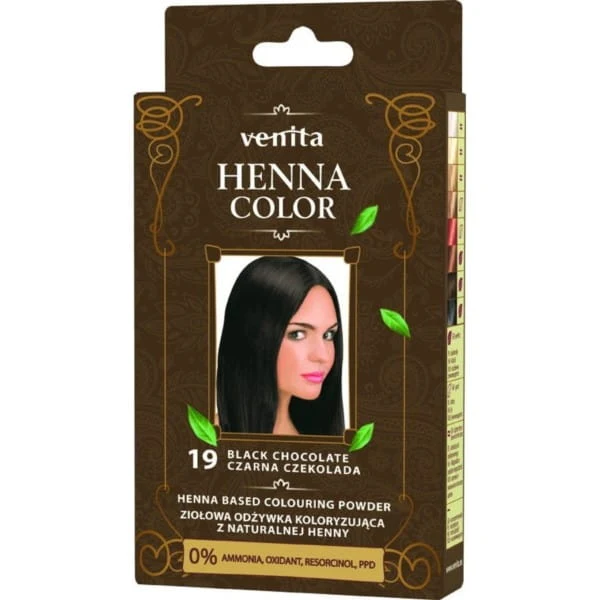 Venita Henna Väri ZOK nro 19 Musta-suklaa