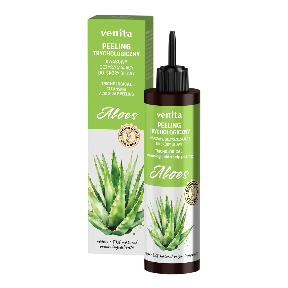 VENITA Trichological Aloe Vera -happo-hierontalohjoo päänahalle, puhdistava 100ml