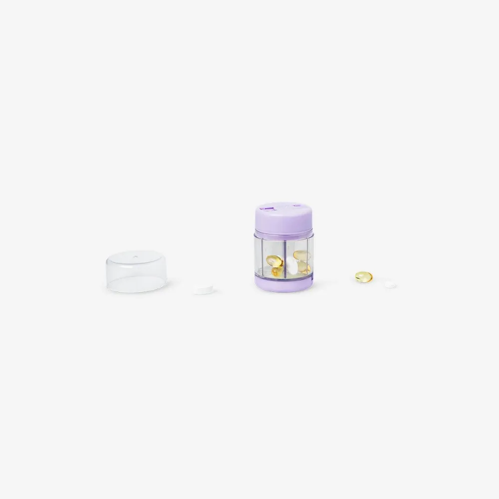 Viikoittainen violetti pillerijärjestäjä