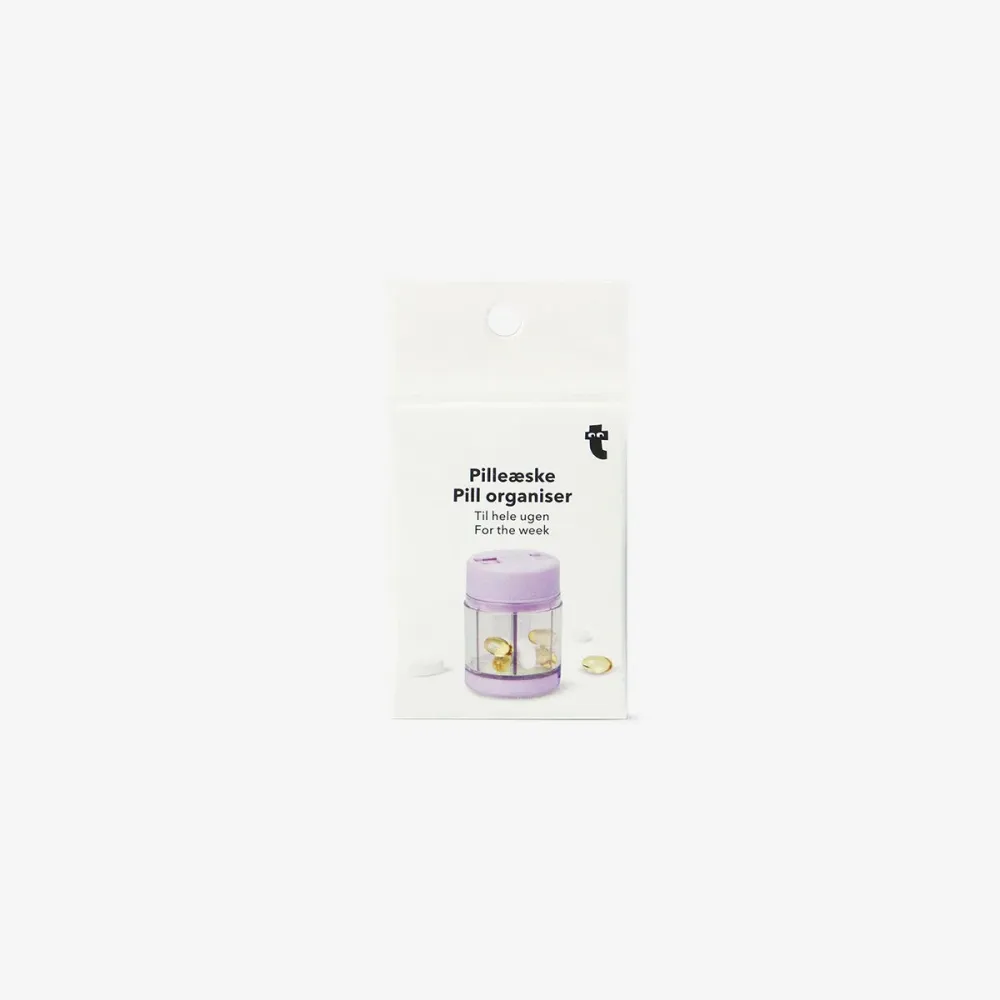 Viikoittainen violetti pillerijärjestäjä