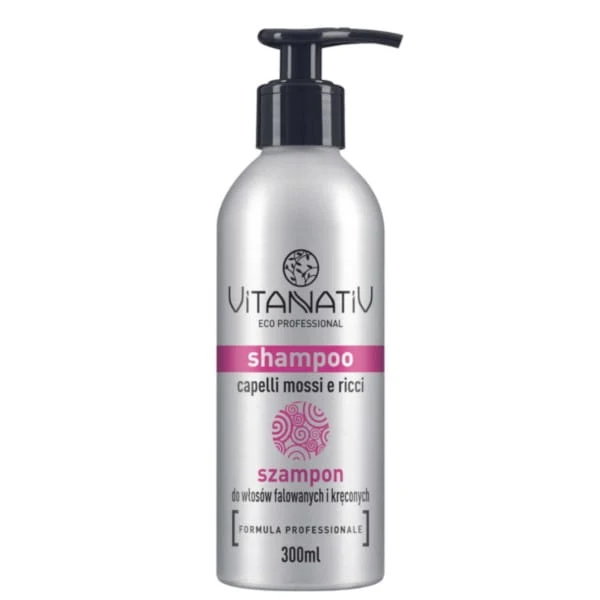 Vitanativ Shampoo aaltoilevalle ja kiharoivalle hiukselle