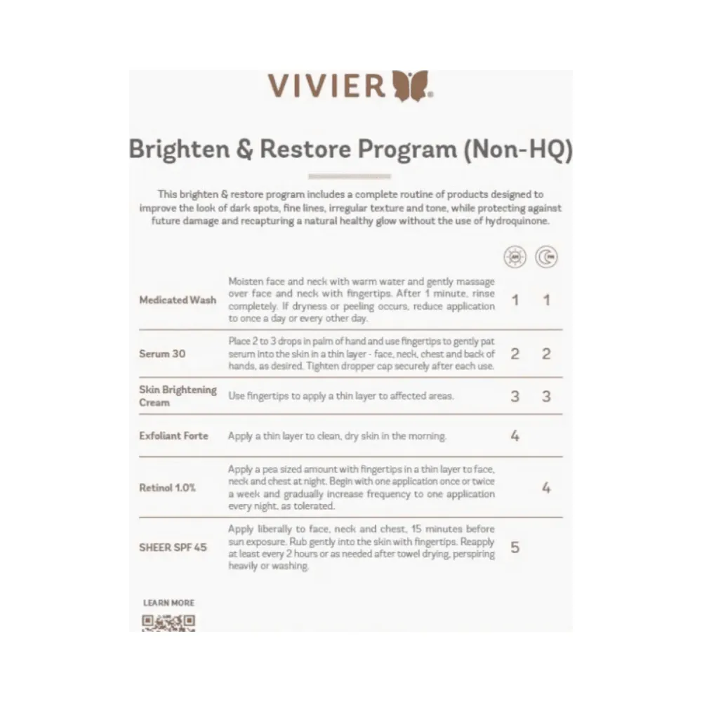 VivierSkin Brighten and Restore -ohjelma (ei-HQ)