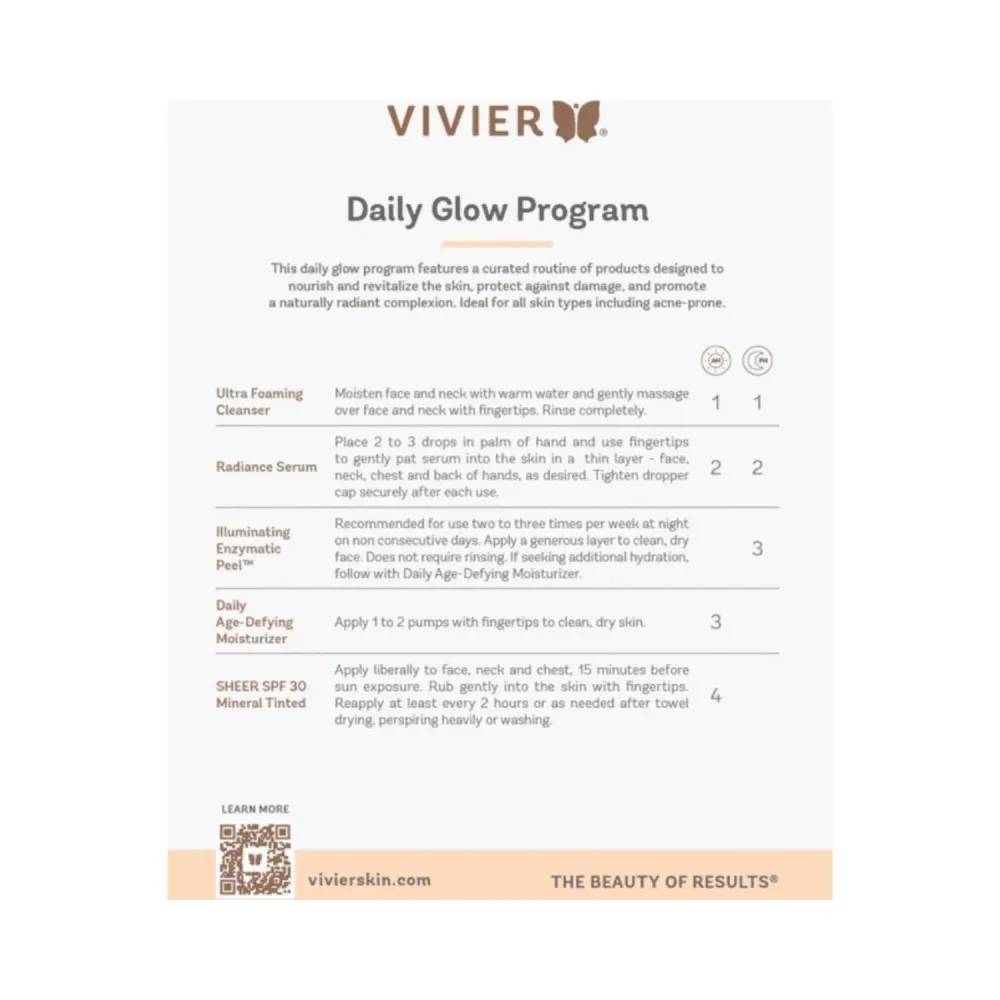 VivierSkin Daily Glow -ohjelma