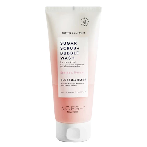 Voesh Sugar Scrub ja Bubble Wash Blossom Bliss