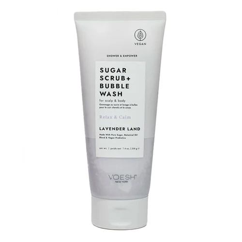 Voesh Sugar Scrub ja Bubble Wash Lavender Land