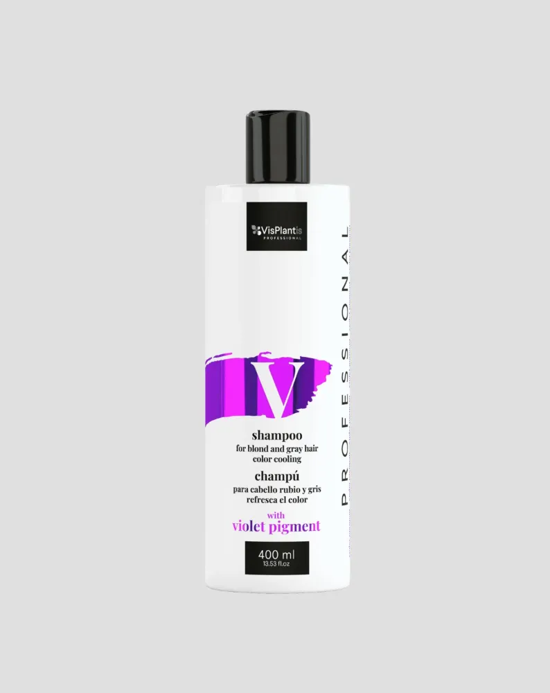 Väriä viilentävä shampoo vaaleille ja harmaille hiuksille Professional Vis Plantis