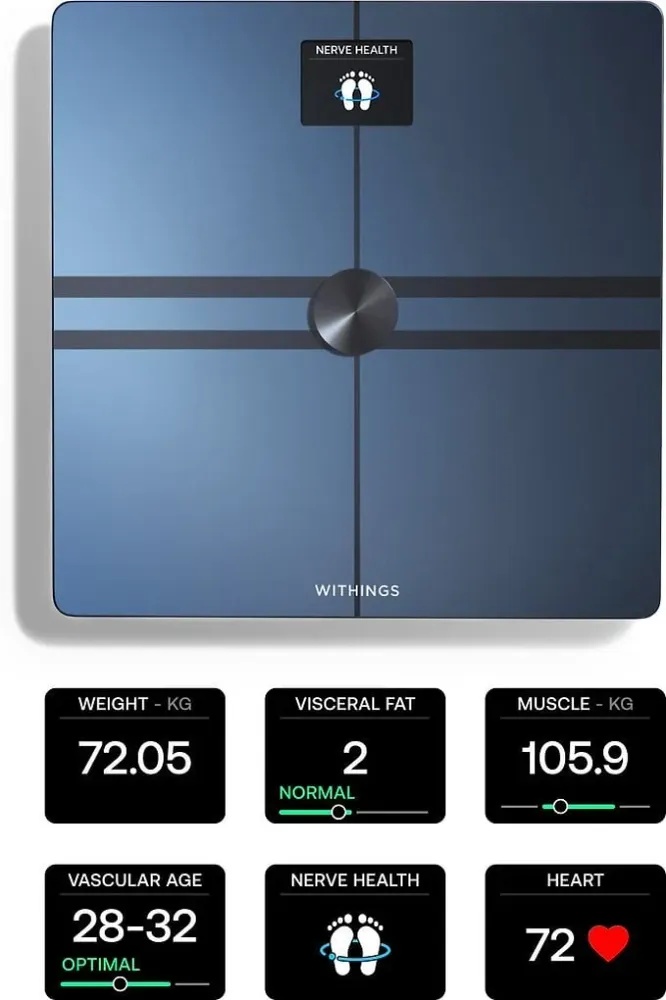 Withings Body Comp Black -kehonkoostumusvaaka wifi-yhteydellä