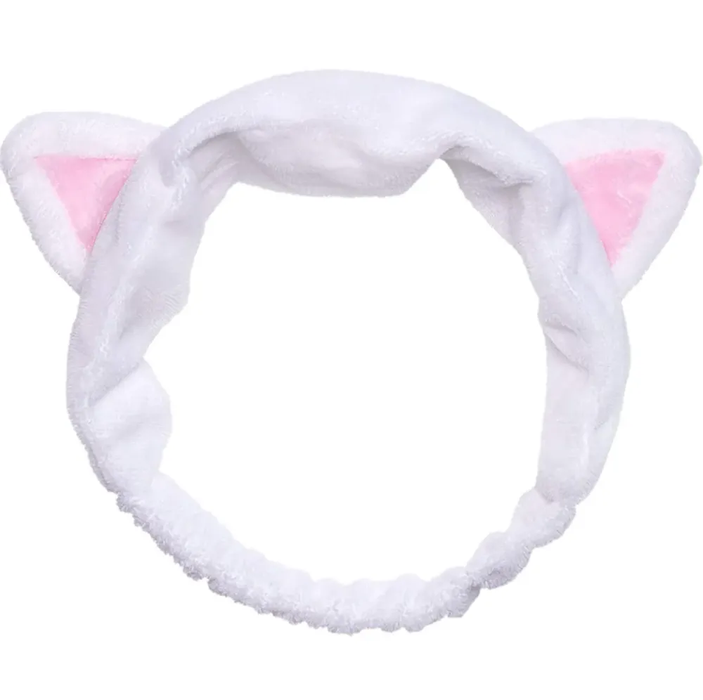 [I Dew Care] White Cat Headband