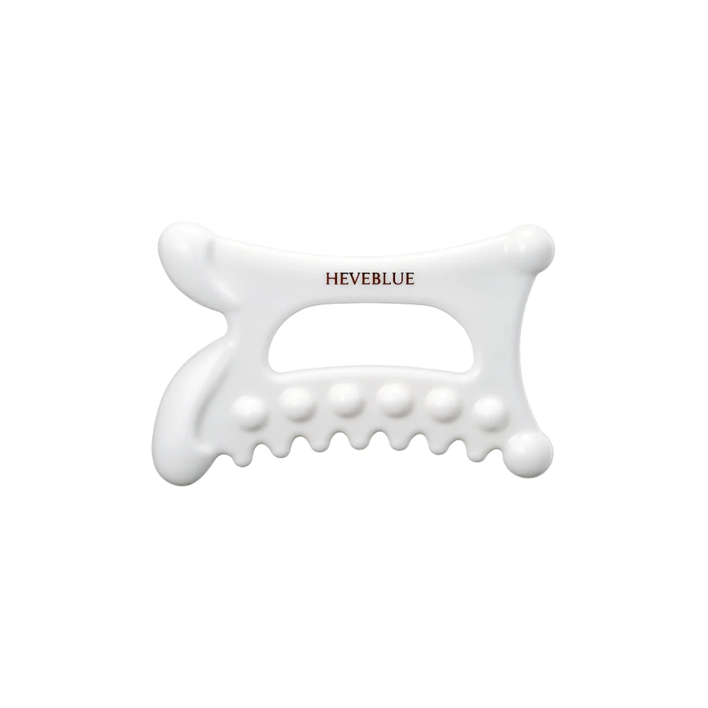 [HEVEBLUE] Natural White Clay Relaxing Homecare Gua Sha