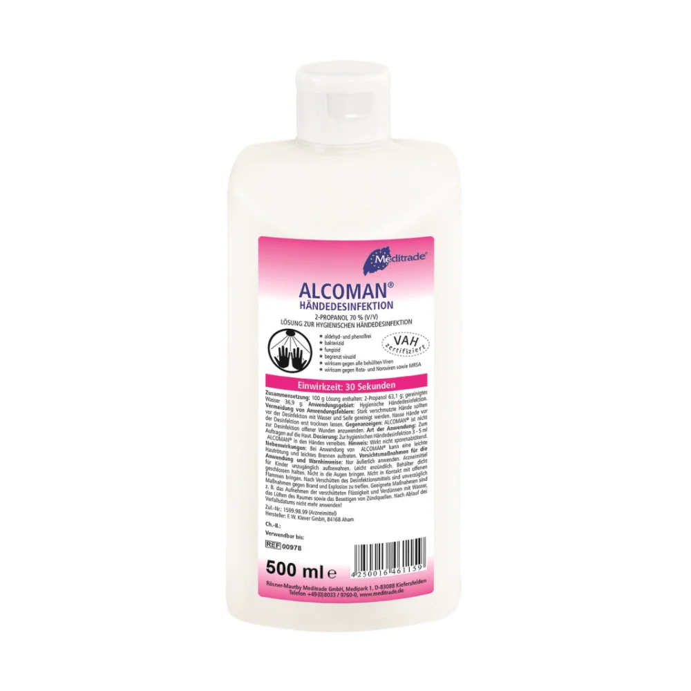 MediTrade Alcoman® -käsinfektio - 500 ml | Pullo (500 ml)