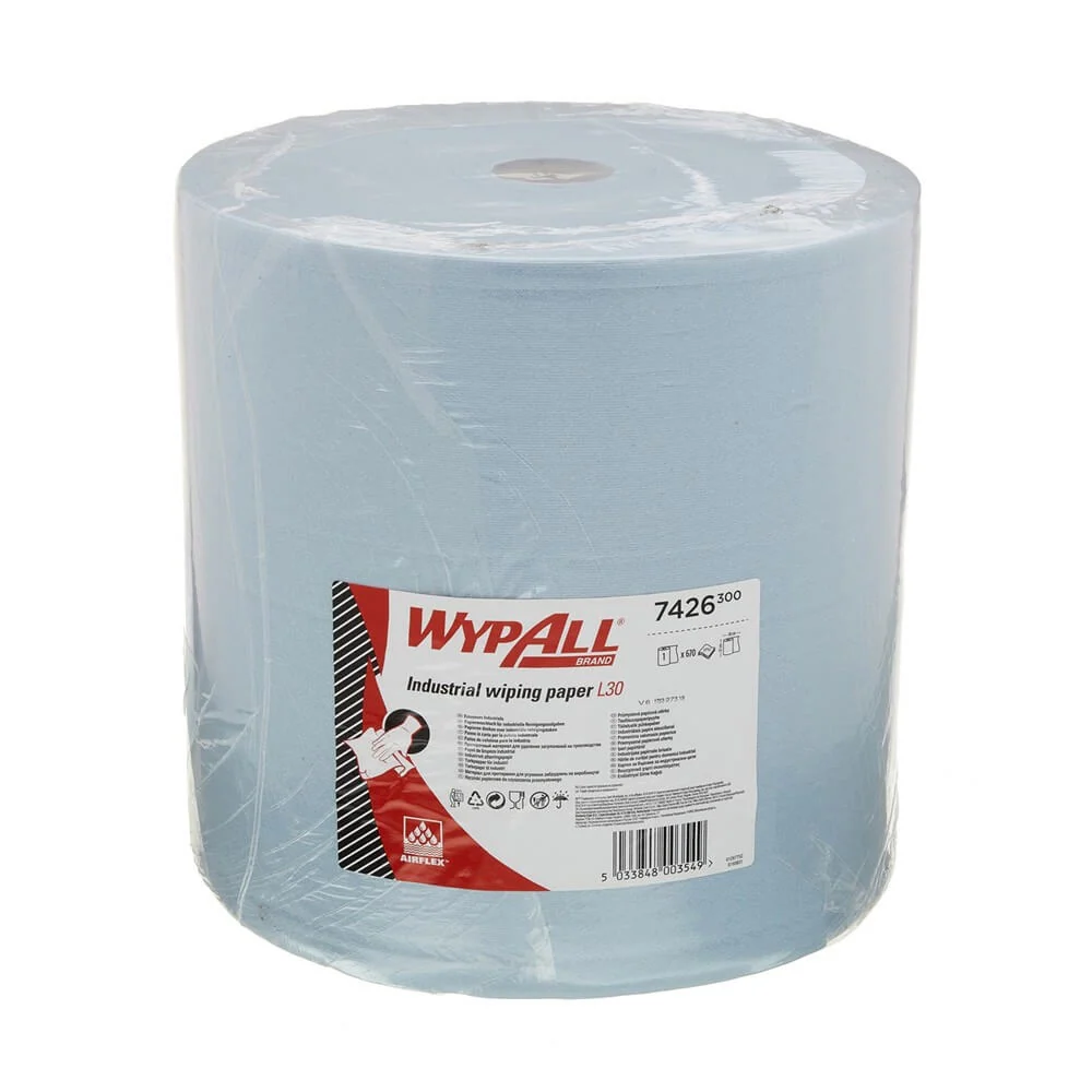 Pyyhimisliina WypAll Jumbo roll L30 Ultra+ sininen