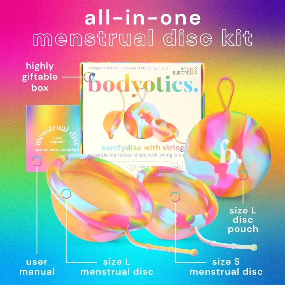 Kuukautislevyt narulla | Rainbow Edition