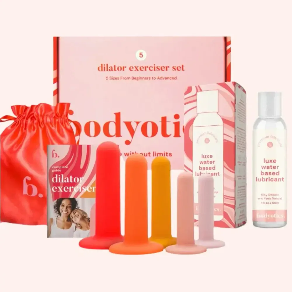 Bodyotics lantionpohjan dilaattorit + vesipohjainen liukuvoide