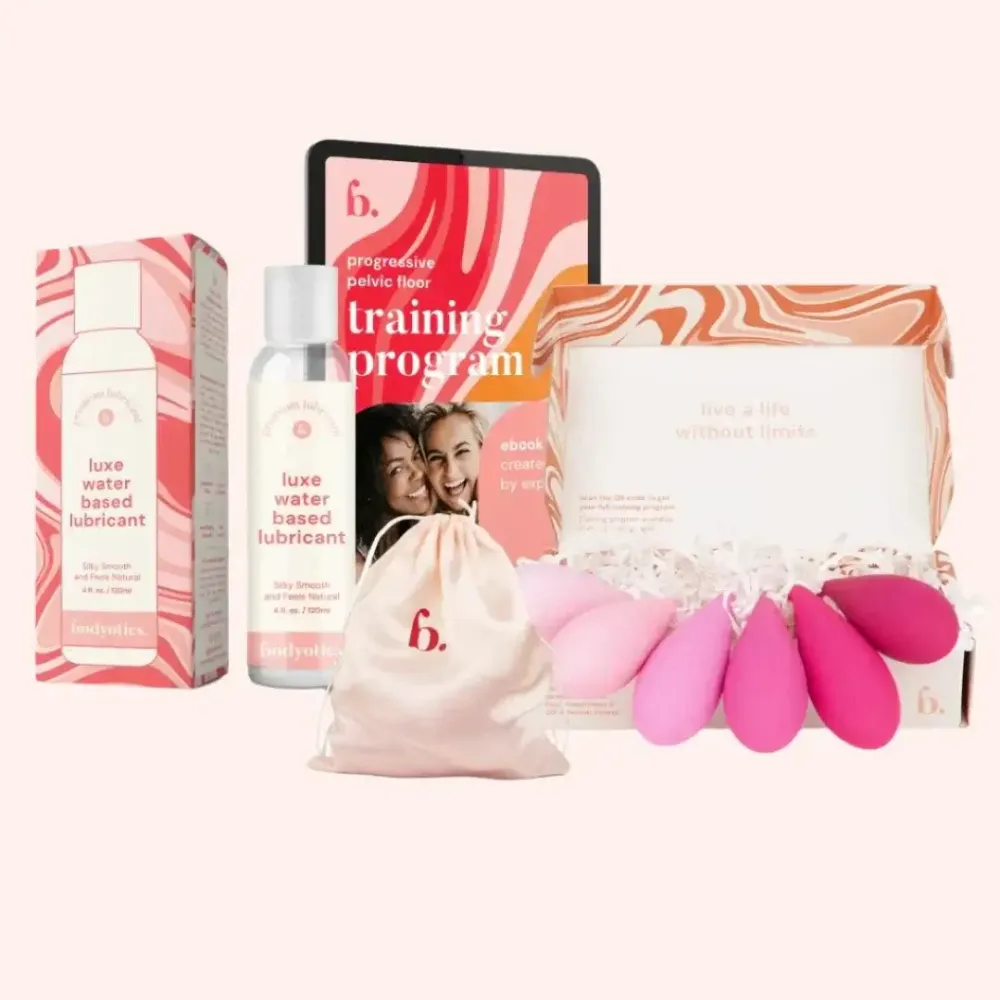 Kegel-painot (6 kpl) + vesipohjainen liukuvoide