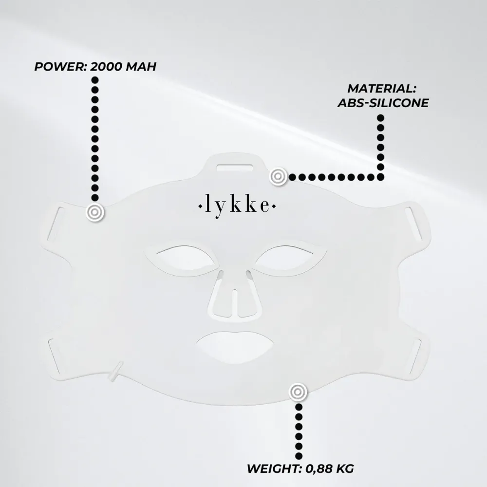 Lykke Punavalolaite Mask LED Pro