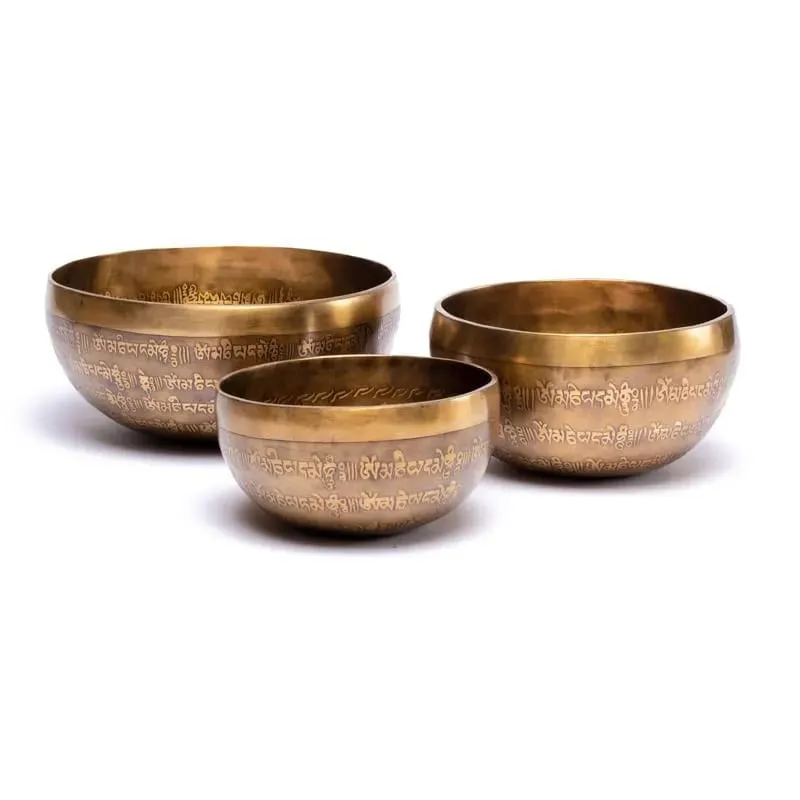 Äänimalja Tibet käsin kaiverrettu ±1050-1150 (kehomalja) ±22x9cm