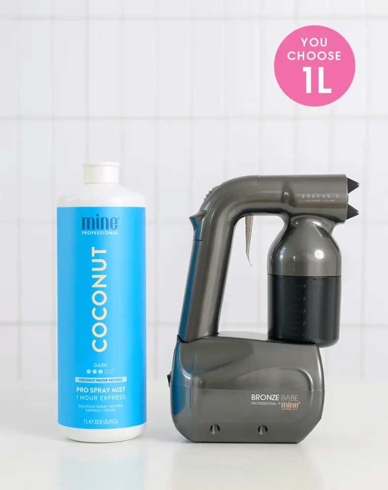 Bronze Babe Professional Spray Tan Kit -Aloituspakkaus