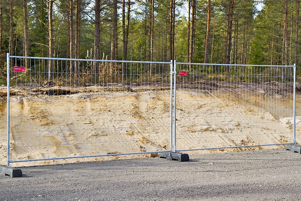 Työmaa-aita Standard Original – täydellinen paketti (105m)